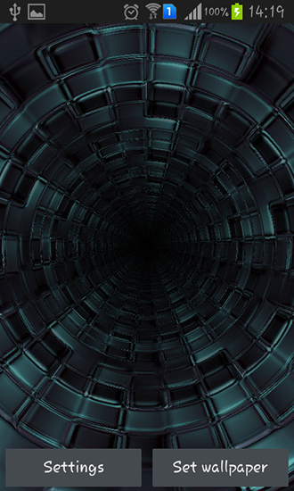 Download Abstrakt Live Wallpaper Tunnel 3D für Android kostenlos.