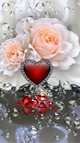 Android Hintergrundbilder Valentinstag Diamanten  kostenlos auf den Desktop herunterladen. 