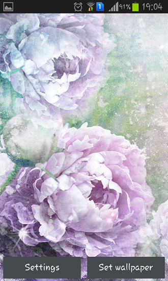 Download Blumen Live Wallpaper Vintage Rosen für Android kostenlos.