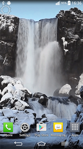 Android Hintergrundbilder Wasserfall-Geräusche  kostenlos auf den Desktop herunterladen. 