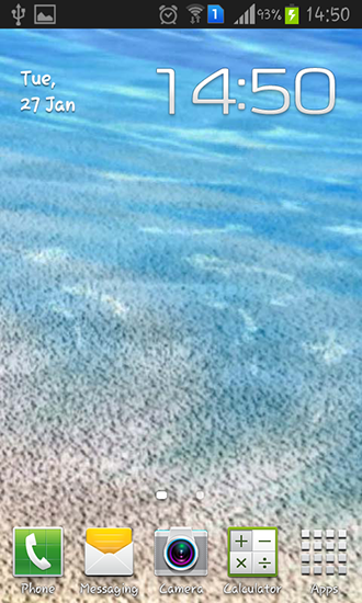 Download Landschaft Live Wallpaper Wellen am Strand für Android kostenlos.
