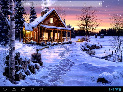 Download Live Wallpaper Winterurlaub für Android 2.1 kostenlos.