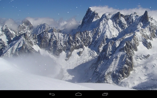 Download Interaktiv Live Wallpaper Winterberge für Android kostenlos.