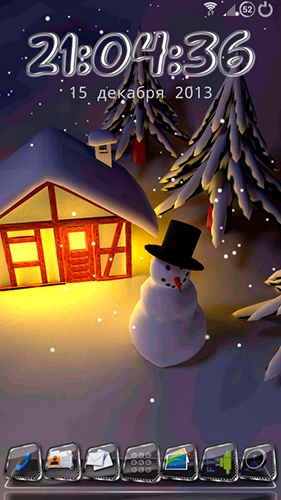 Download Wetter Live Wallpaper Winter Schnee in Gyro 3D für Android kostenlos.