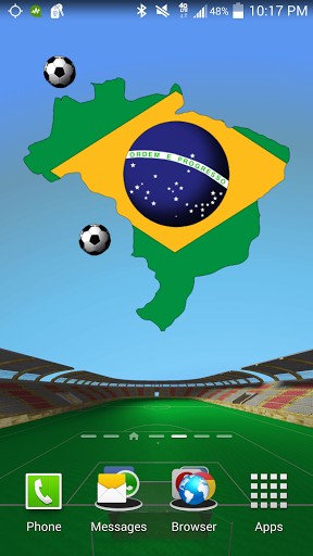 Download Live Wallpaper Brasilien: Weltmeisterschaft für Android-Handy kostenlos.