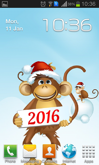 Download Feiertage Live Wallpaper Jahr des Affen für Android kostenlos.