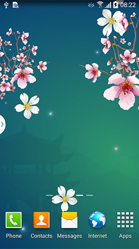 Bildschirm screenshot Abstrakte Sakura  für Handys und Tablets.
