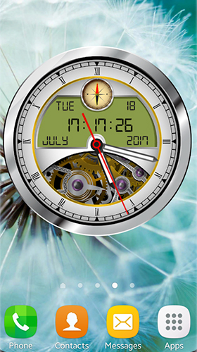 Bildschirm screenshot Analoge Uhr 3D  für Handys und Tablets.