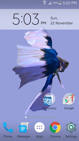 Bildschirm screenshot Betta Fisch 3D  für Handys und Tablets.