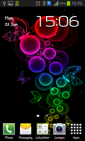 Android Hintergrundbilder Blasen und Schmetterlinge kostenlos auf den Desktop herunterladen. 