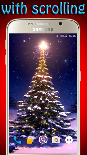 Bildschirm screenshot Weihnachtsbaum  für Handys und Tablets.