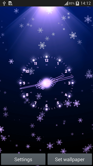 Android Hintergrundbilder Weihnachtsuhr kostenlos auf den Desktop herunterladen. 