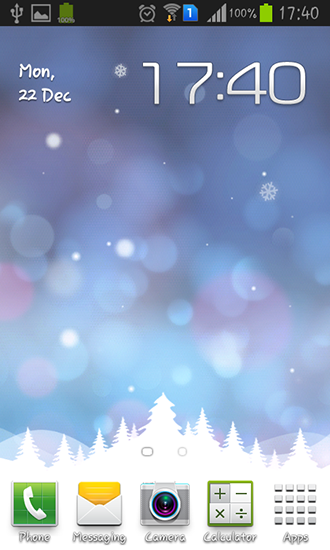 Android Hintergrundbilder Weihnachtlicher Traum kostenlos auf den Desktop herunterladen. 