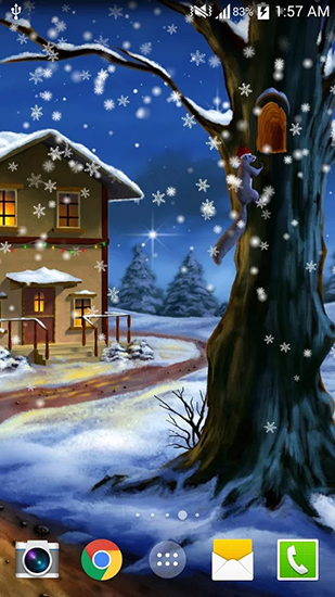 Download Feiertage Live Wallpaper Weihnachtsnacht für Android kostenlos.