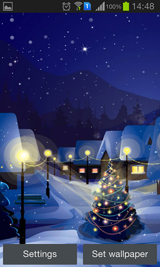 Android Hintergrundbilder Weihnachtsnacht kostenlos auf den Desktop herunterladen. 