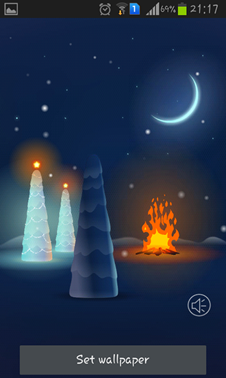 Android Hintergrundbilder Weihnachtlicher Schnee kostenlos auf den Desktop herunterladen. 