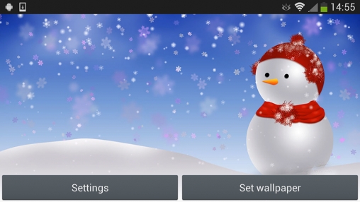 Android Hintergrundbilder Weihnachts Schneemann kostenlos auf den Desktop herunterladen. 