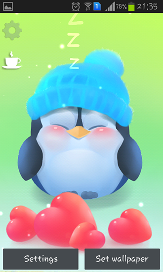 Android Hintergrundbilder Knuddeliger Pinguin kostenlos auf den Desktop herunterladen. 