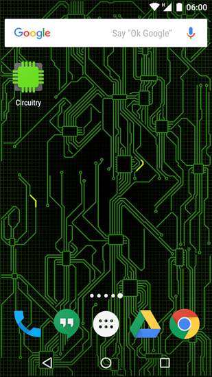 Bildschirm screenshot Circuitry für Handys und Tablets.