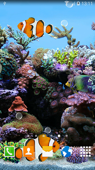 Android Hintergrundbilder Korallen und Fische 3D kostenlos auf den Desktop herunterladen. 