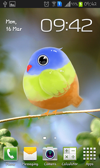 Android Hintergrundbilder Süßer Vogel kostenlos auf den Desktop herunterladen. 