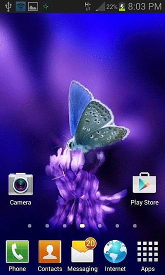 Android Hintergrundbilder Süßer Schmetterling kostenlos auf den Desktop herunterladen. 