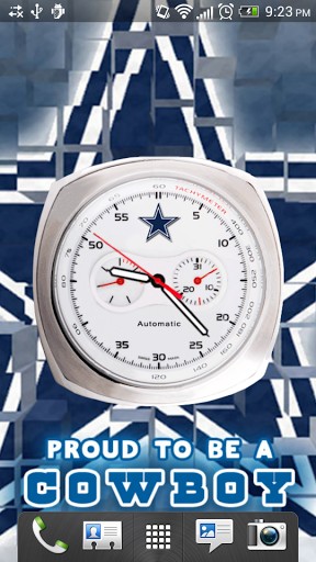 Android Hintergrundbilder Cowboys von Dallas: Die Uhr kostenlos auf den Desktop herunterladen. 