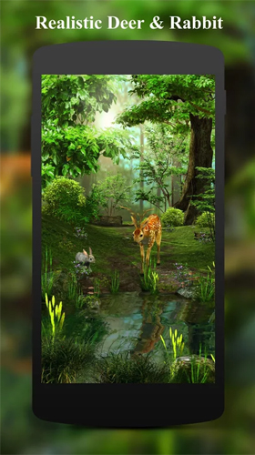 Bildschirm screenshot Hirsch und Natur 3D  für Handys und Tablets.