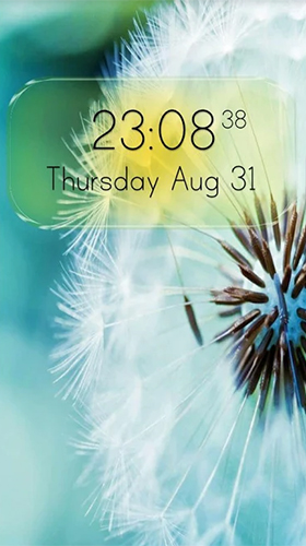 Bildschirm screenshot Digitale Uhr  für Handys und Tablets.