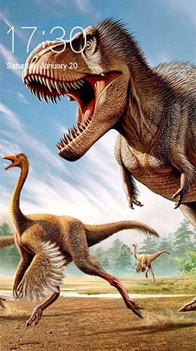 Bildschirm screenshot Dinosaurier  für Handys und Tablets.