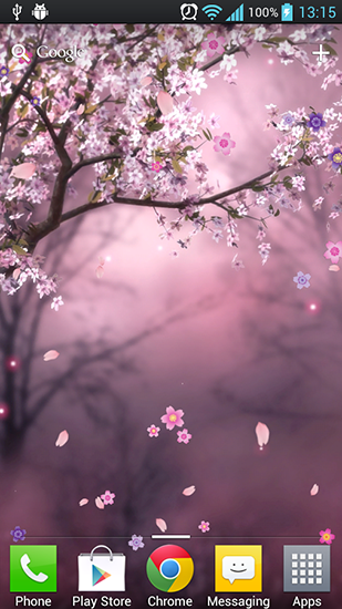 Android Hintergrundbilder Fantasy Sakura kostenlos auf den Desktop herunterladen. 