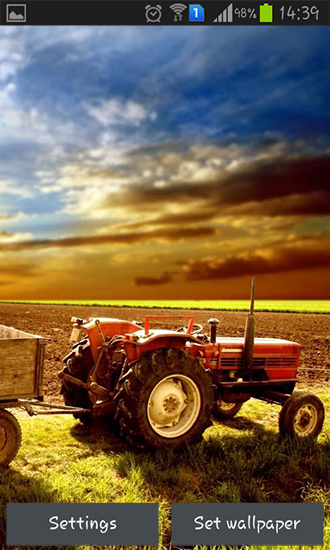 Android Hintergrundbilder Farm Traktor 3D kostenlos auf den Desktop herunterladen. 