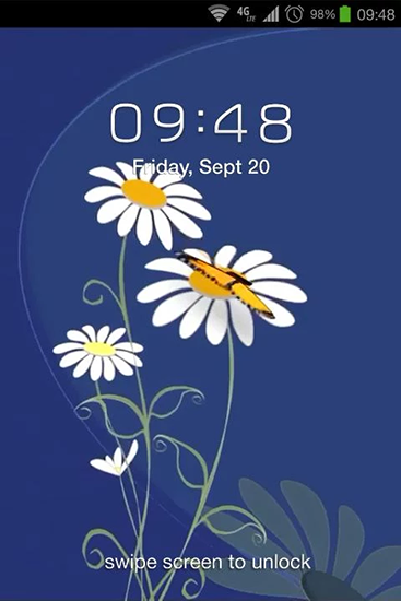 Android Hintergrundbilder Blumen und Schmetterlinge kostenlos auf den Desktop herunterladen. 