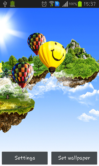 Android Hintergrundbilder Fliegende Inseln kostenlos auf den Desktop herunterladen. 