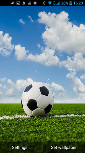 Bildschirm screenshot Fußball  für Handys und Tablets.