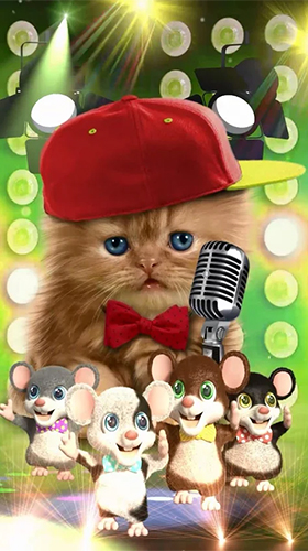 Bildschirm screenshot Lustige Haustiere: Tänze und Gesang  für Handys und Tablets.