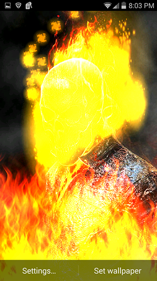 Android Hintergrundbilder Ghost Rider: Feuerflammen kostenlos auf den Desktop herunterladen. 