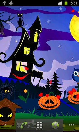 Android Hintergrundbilder Halloween Kürbisse kostenlos auf den Desktop herunterladen. 