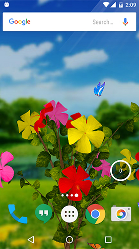 Bildschirm screenshot Hibiskus 3D  für Handys und Tablets.