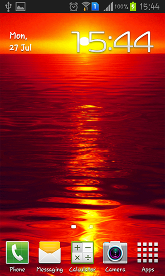 Android Hintergrundbilder Heißer Sonnenuntergang kostenlos auf den Desktop herunterladen. 