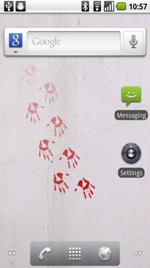Bildschirm screenshot Lebendige Abdrücke  für Handys und Tablets.