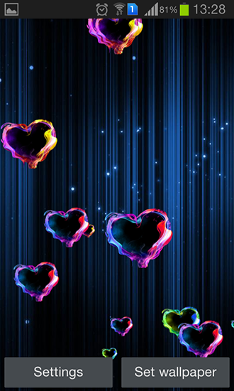 Android Hintergrundbilder Magische Herzen kostenlos auf den Desktop herunterladen. 