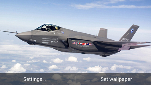 Bildschirm screenshot Militär-Flugzeuge  für Handys und Tablets.