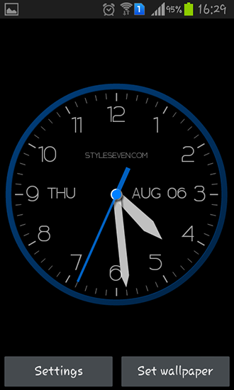 Android Hintergrundbilder Moderne Uhr kostenlos auf den Desktop herunterladen. 