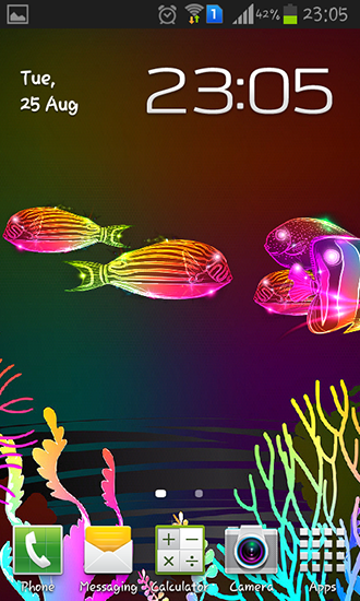 Android Hintergrundbilder Neonfische kostenlos auf den Desktop herunterladen. 