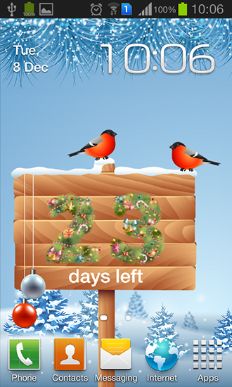 Android Hintergrundbilder Neujahr: Countdown kostenlos auf den Desktop herunterladen. 