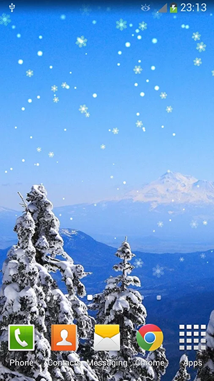 Android Hintergrundbilder Neujahr: Schnee kostenlos auf den Desktop herunterladen. 