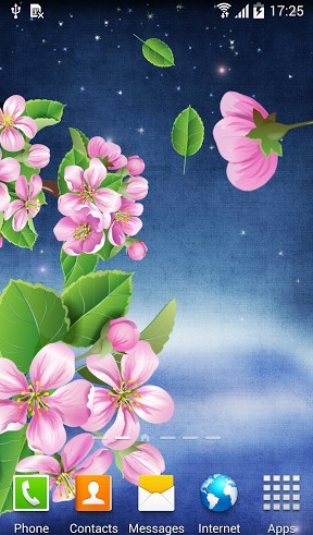Android Hintergrundbilder Nacht Sakura kostenlos auf den Desktop herunterladen. 