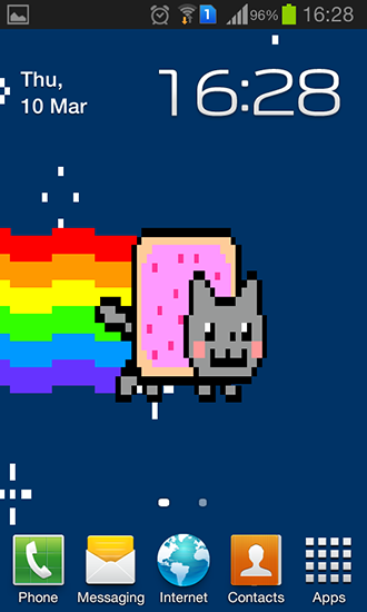 Android Hintergrundbilder Nyan Cat kostenlos auf den Desktop herunterladen. 