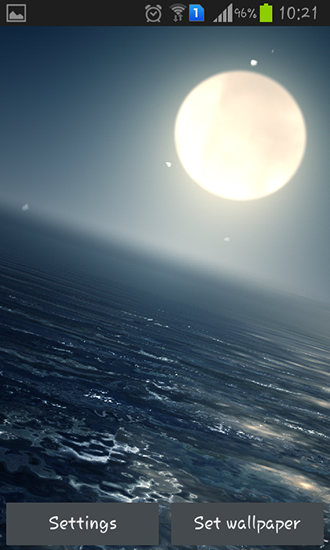 Android Hintergrundbilder Ozean bei Nacht kostenlos auf den Desktop herunterladen. 